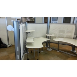 Herman Miller Resolve Systems Furniture, Cubicles in Cream